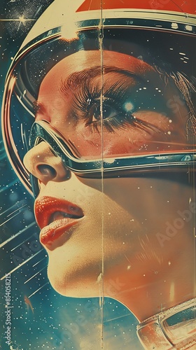 Retro sci-fi movie marathon, where classic futurism sparks imagination photo