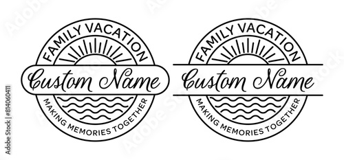 Family Vacation Split Frame Template