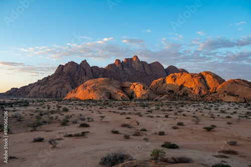 Spitzkoppe during a beautiful sunset