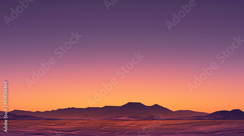 Desert twilight  burnt orange to dusty purple gradient