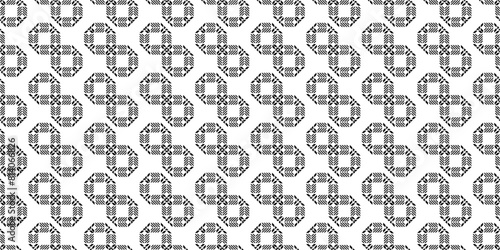 Techno vector chains, seamless pattern. Vector element