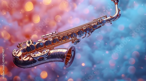 saxophone on a bokeh background