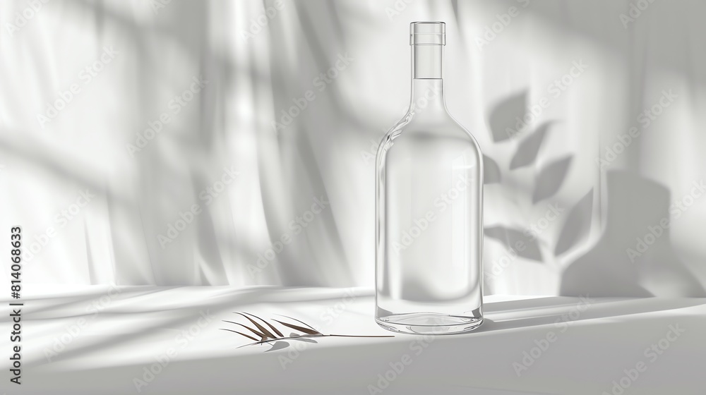 High resolution realistic bottle image for advanced mockup creations High resolution realistic bottle image for advanced mockup creations
