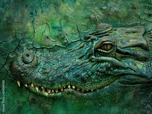 close up of a crocodile