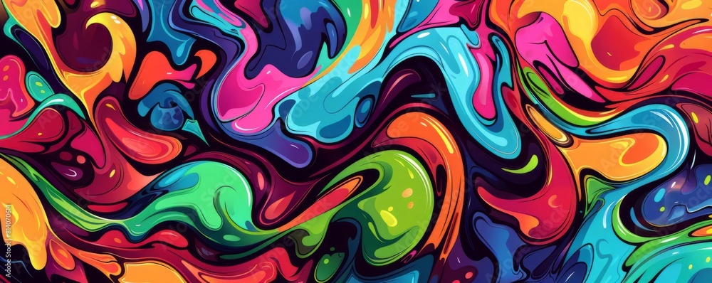 Vibrant abstract swirl of colors Vibrant abstract swirl of colors