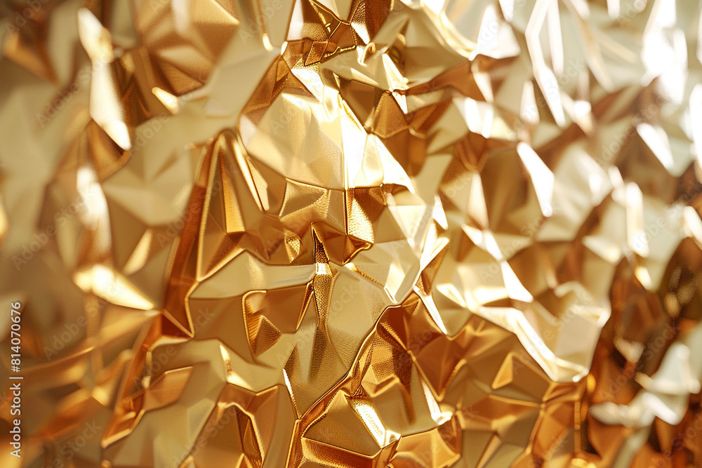 Dimpled gold texture with a geometric pattern and a reflective surface. Dimpled gold texture with a geometric pattern and a reflective surface.