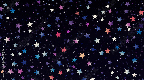 Stars Image, Pattern Style, For Wallpaper, Desktop Background, Smartphone Cell Phone Case, Computer Screen, Cell Phone Screen, Smartphone Screen, 16:9 Format - PNG