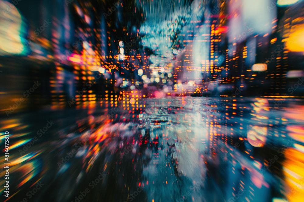 Fototapeta premium Abstract Urban Lights in Motion