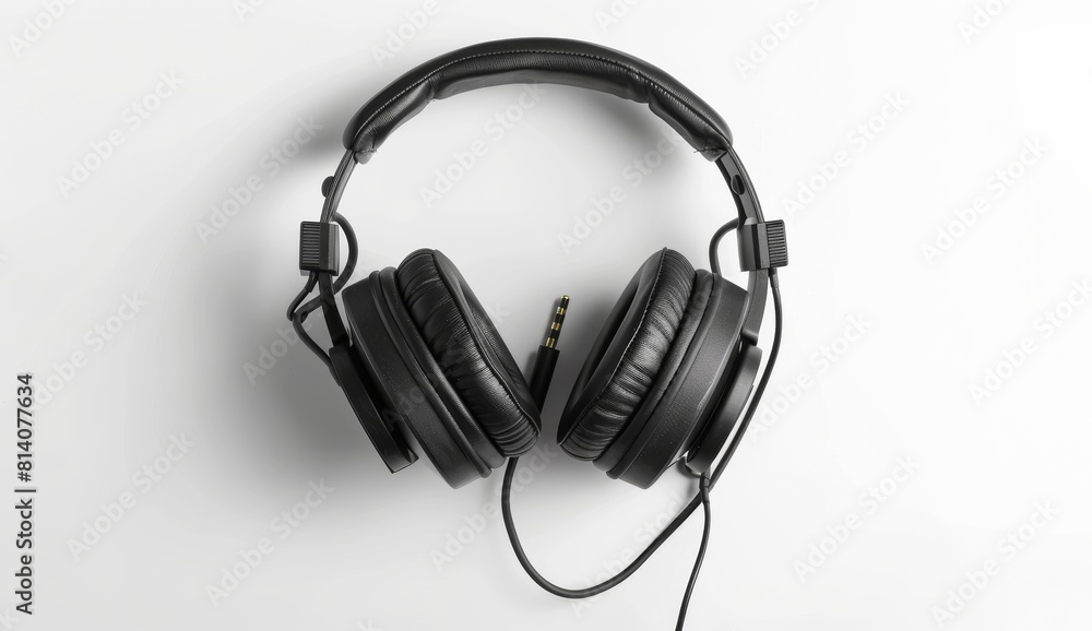 headphones isolated on a white background headphones isolated on a white background