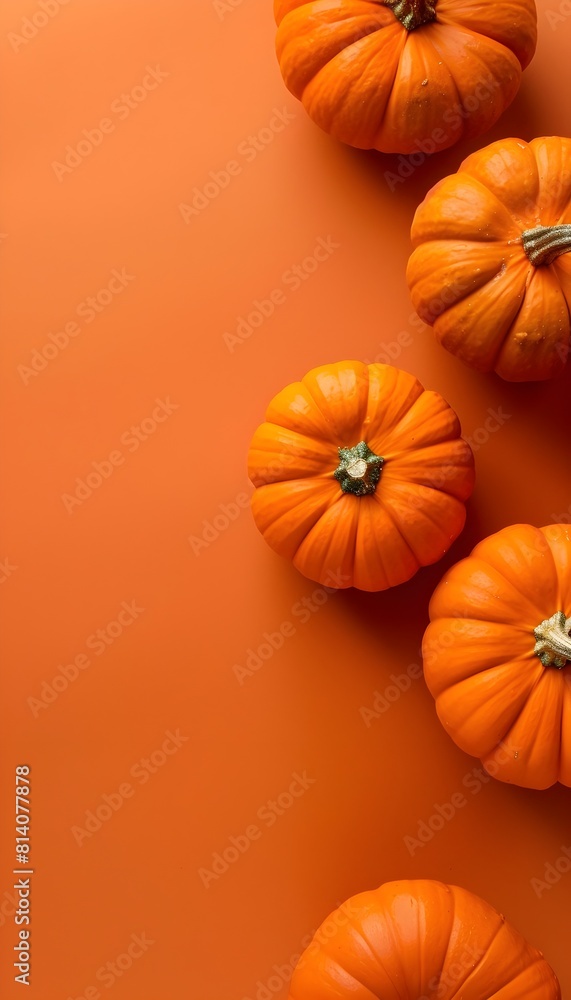 Vibrant Autumn Pumpkins in Seasonal Still Life