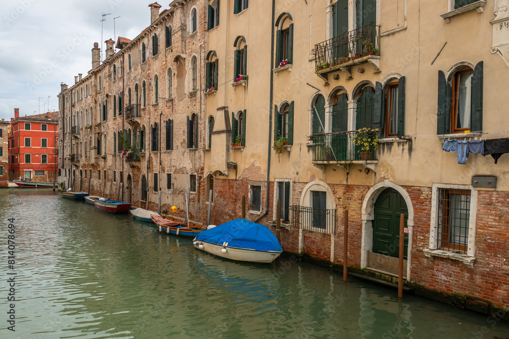 View of the Campo de l'Abazia of the Rio de la Guerra in Venice View of the Campo de l'Abazia of the Rio de la Guerra in Venice