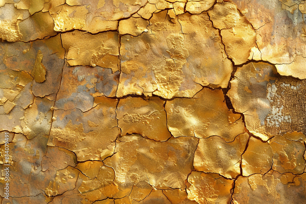 Flaking gold texture with a rustic appeal and aged character. Flaking gold texture with a rustic appeal and aged character.