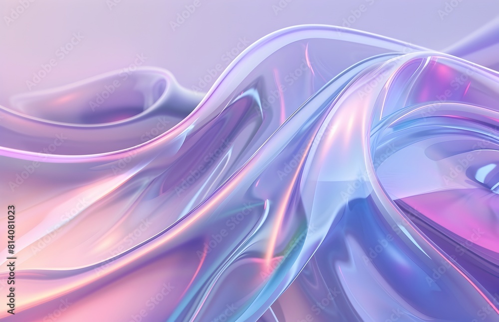 abstract background with a gradient of light purple and blue colors, flowing shapes, 3d rendered, abstract design, glossy surface, curved lines, minimalistic style, glass effect
abstract background with a gradient of light purple and blue colors, flowing shapes, 3d rendered, abstract design, glossy surface, curved lines, minimalistic style, glass effect