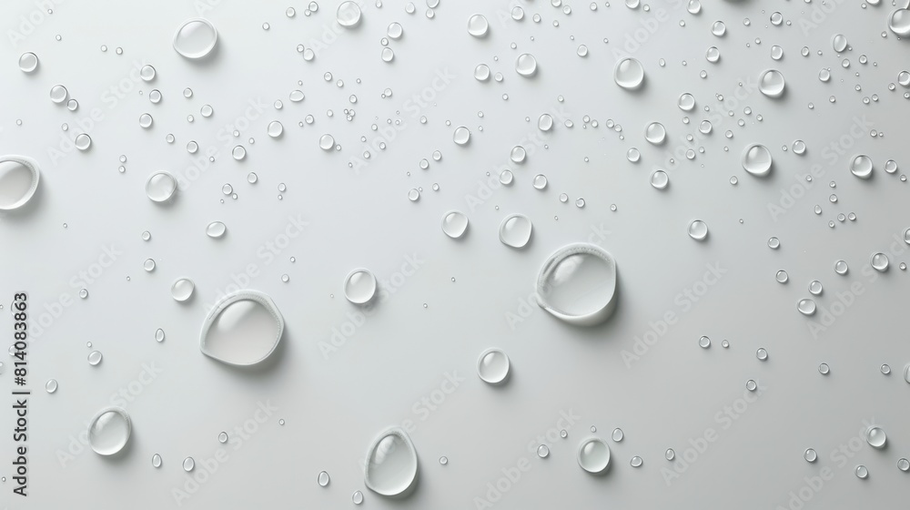 water drops on a white background water drops on a white background