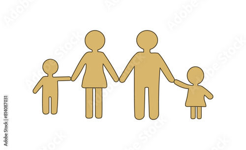 ilustracion de una familia completa