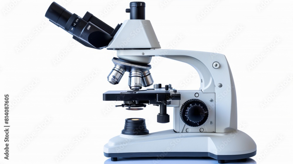 a surgical microscope, used in detailed procedures, isolated on white. a surgical microscope, used in detailed procedures, isolated on white.