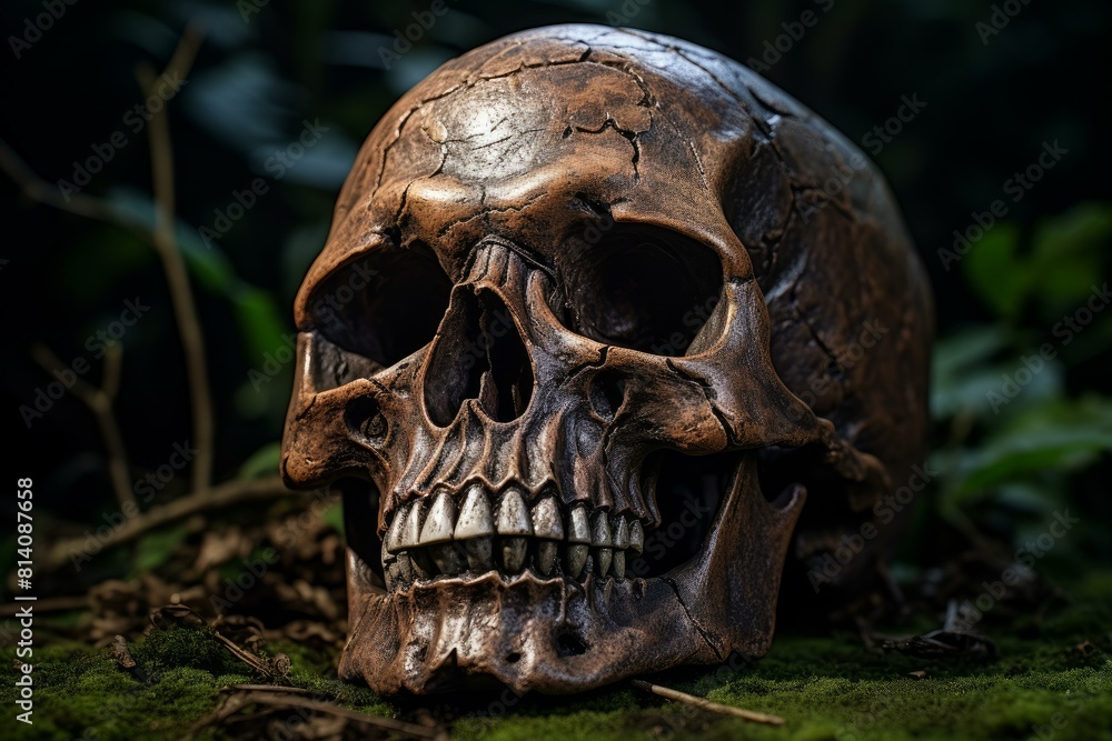 Gothic Tomb skull creepy. Terror royal. Generate Ai Gothic Tomb skull creepy. Terror royal. Generate Ai