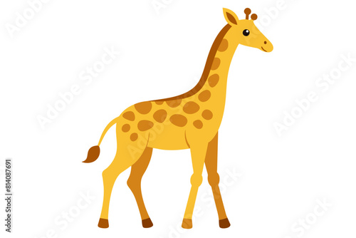 giraffe cartoon vector illustration