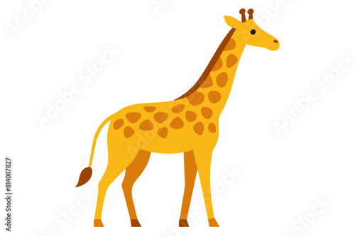 giraffe cartoon vector illustration