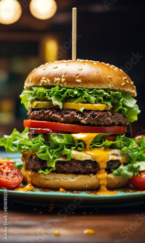 hamburger with fries-hamburger and fries-burger and fries