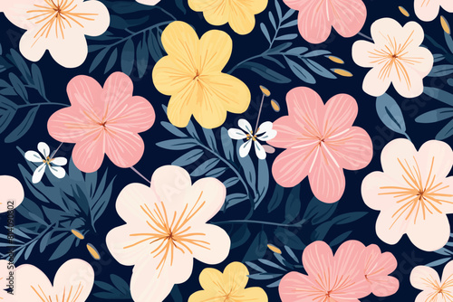 Background texture fabric floral pattern. flowers pattern  repeat design pattern for textile printing factory  design for fashion.