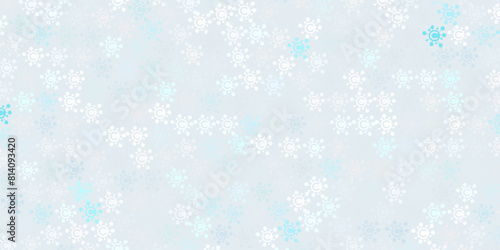 Light Purple vector template with flu signs.