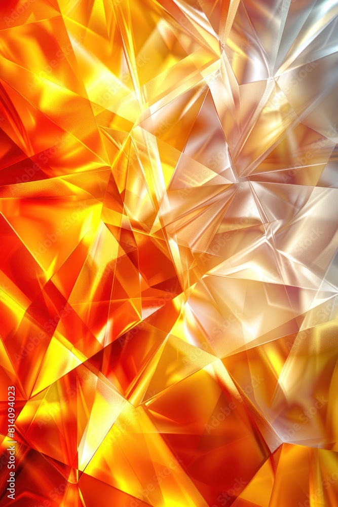 Vibrant Fusion: Orange and Silver Abstract Vibrant Fusion: Orange and Silver Abstract