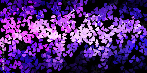 Dark purple vector backdrop with chaotic shapes.