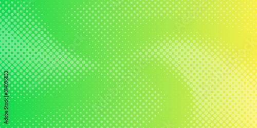 Dotted green halftone vintage background, green halftone of shape design for pattern and design element, white dot halftone and color gradient background pop art design template for colorful halftone.