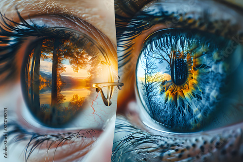 Metaphorical Visualization of Vision Correction Through a Comparative Human Eye Study photo