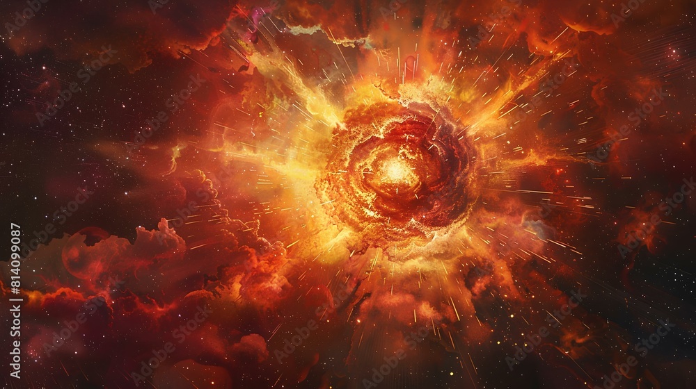 Fototapeta premium The explosion of a star.