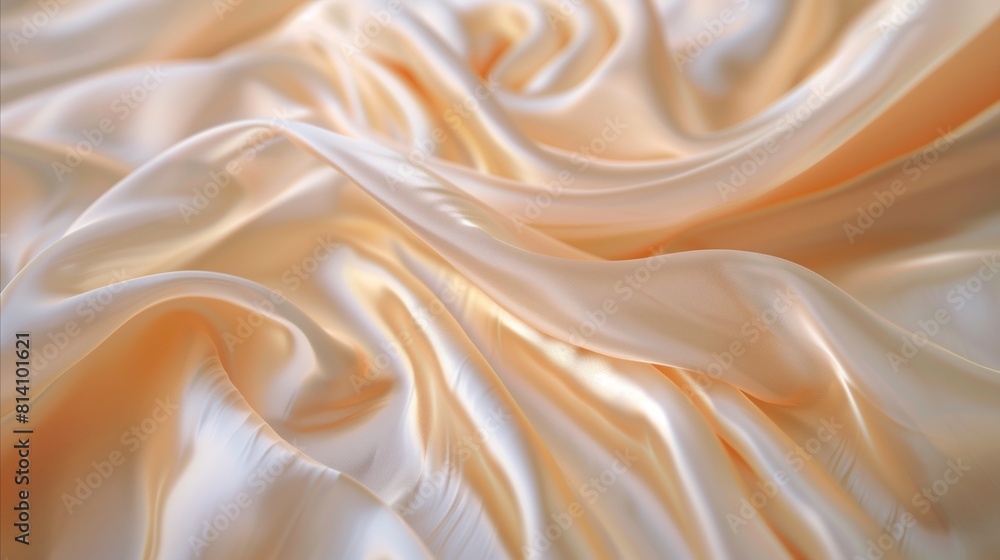 Obraz premium Background image of isolated isometric minimalism curved silk curves in simple background