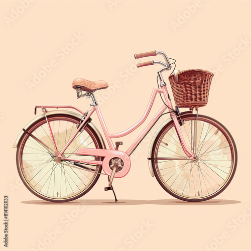 Vintage Retro Cycling Lifestyle Illustrated in a Bicycle Icon © Sekai