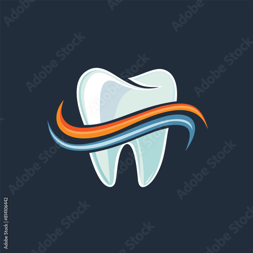 Protective vortex around tooth. Whitening of human tooth.