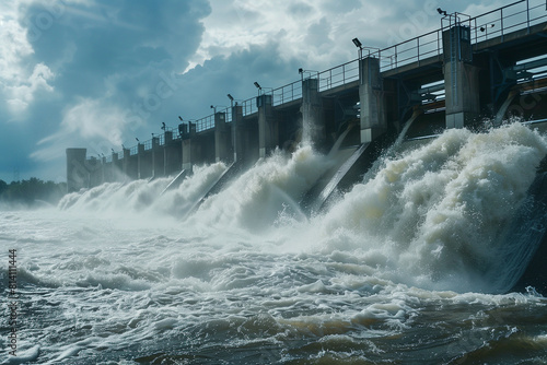 dam floodgates  photo