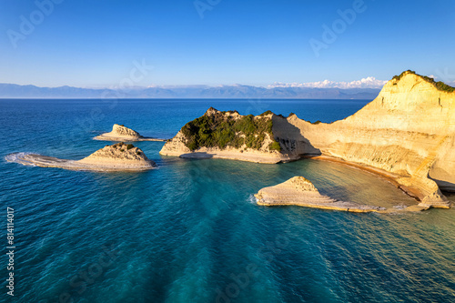 Schöne Felsformation Kap Drastis im Norden der griechischen Insel Korfu photo