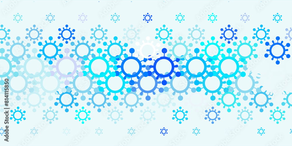 Light BLUE vector texture with disease symbols. Light BLUE vector texture with disease symbols.