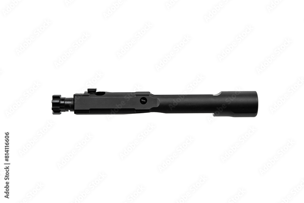 5.56 mm Assault Rifle Bolt isolated on white back 5.56 mm Assault Rifle Bolt isolated on white back