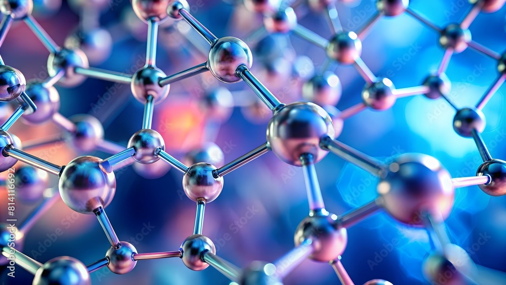 3d render of a molecule structure 3d render of a molecule structure