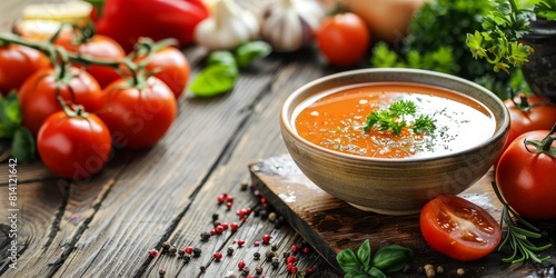 fresh vegetable soup Generative AI