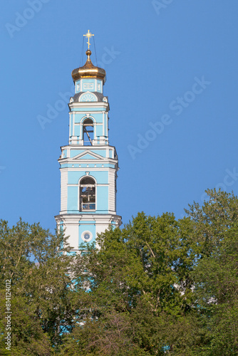 Bell tower of the Church of the Assumption in Yekaterinburg