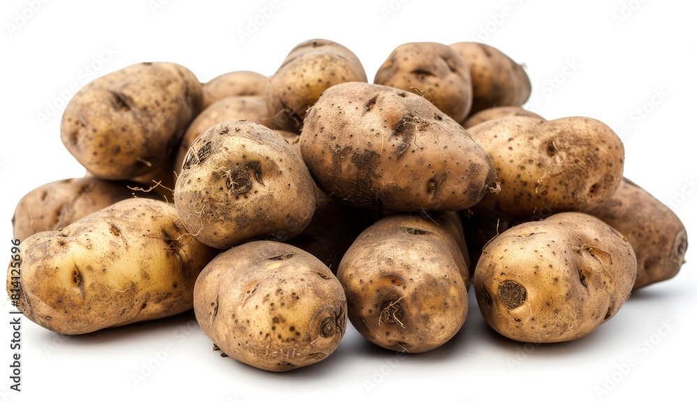 New Potatoes isolated on a white background New Potatoes isolated on a white background