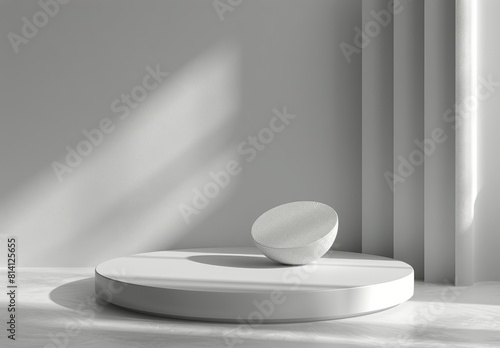 White Sculpture on White Shelf