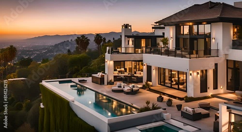 Mega Mansion in Beverly Hills. photo