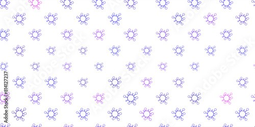 Dark blue, red vector backdrop with virus symbols.