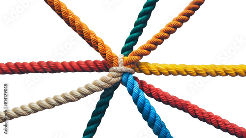  Team rope isoladed on free png. Partnership together teamwork unity communicate support. Strong diverse network rope team concept integrate braid color background cooperation empower power.