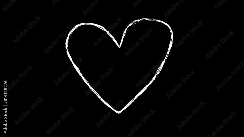 Heart symbol hand-drawn scribble animation. Pen marker doodle style. Sketched motion element. Loop. Embedded alpha channel. Heart symbol hand-drawn scribble animation. Pen marker doodle style. Sketched motion element. Loop. Embedded alpha channel.
