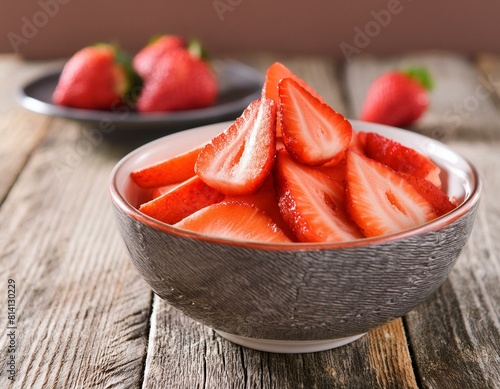 Bol de fruits frais avec des fraises