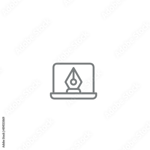 web design line icon , graphic design icon