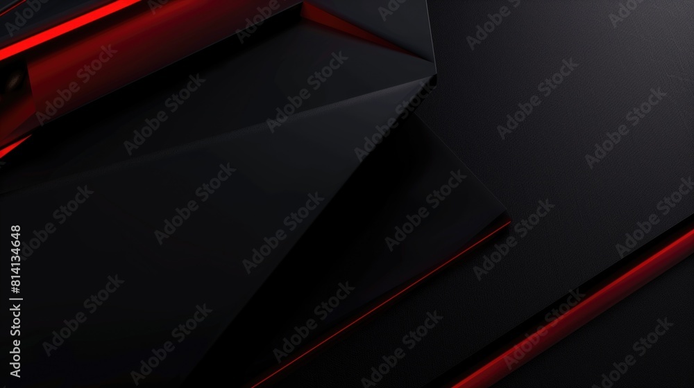 Website header section, black with red accent Website header section, black with red accent